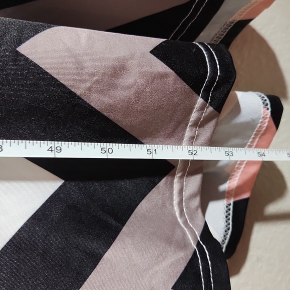 Maxi Dress Womens Size XL Zigzag print sleeveless black tank top Aztec - Picture 8 of 9